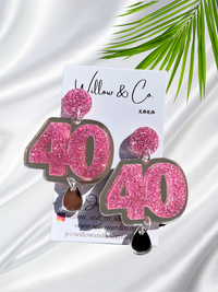 40 XL Birthday Dangles