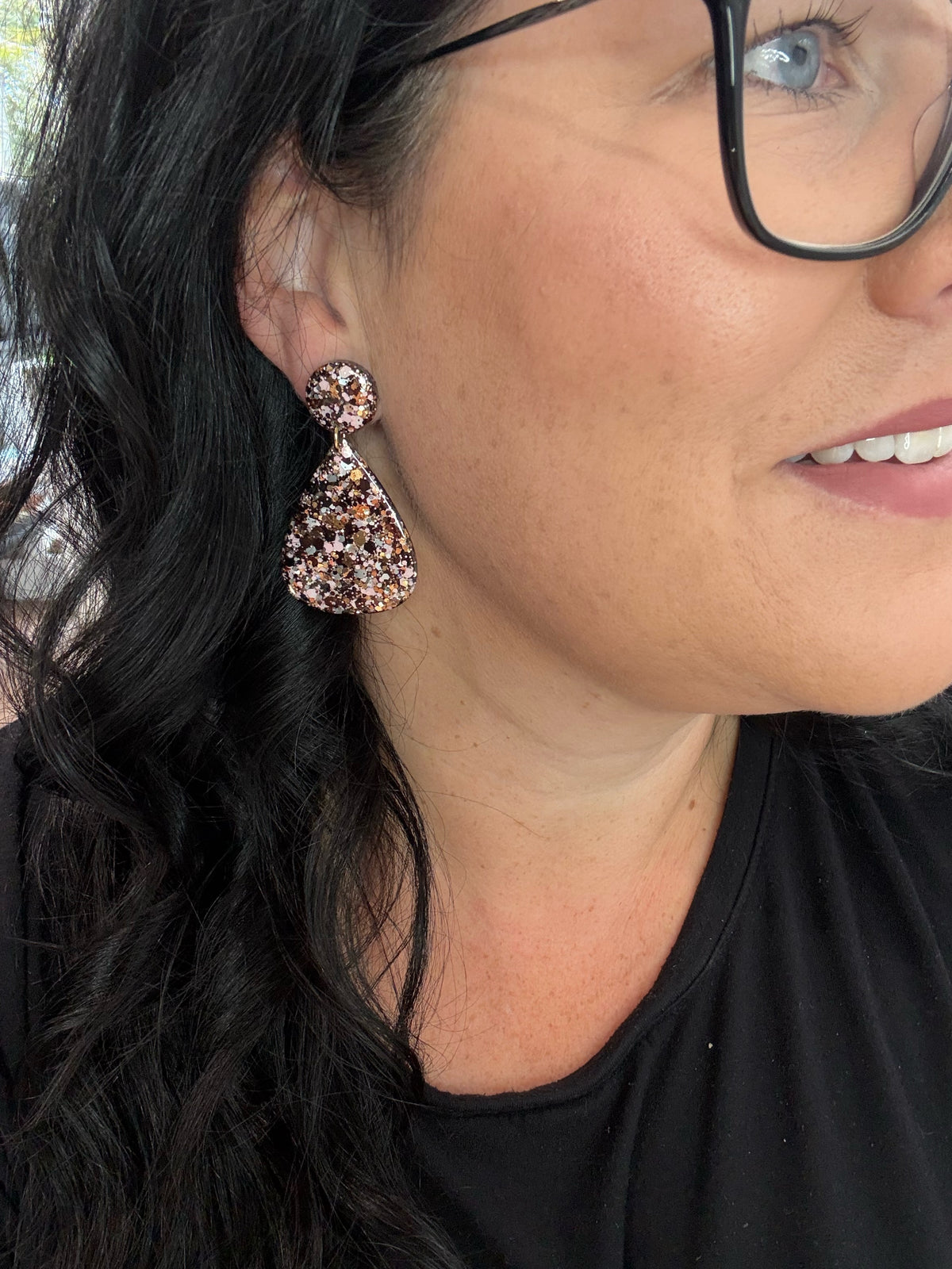 MIDI Teardrop Dangle Mocha Glam