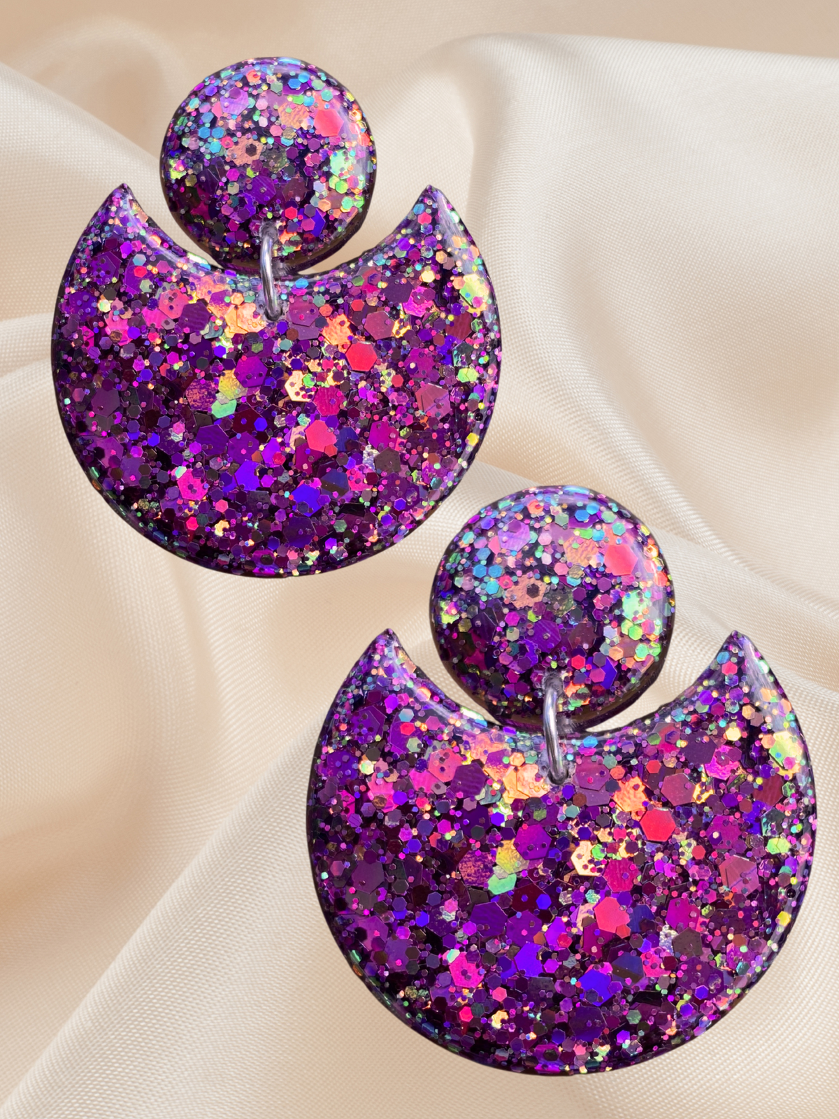 Statement Scoop Dangle Radiant Orchid