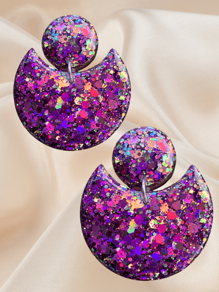 Statement Scoop Dangle Radiant Orchid