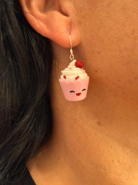 3D Cupcake Dangle Earrings