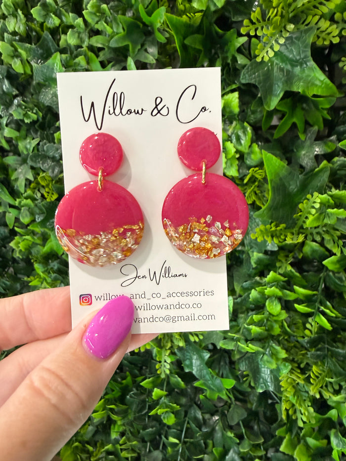 MIDI Dangle Cherry Glaze with glass chips