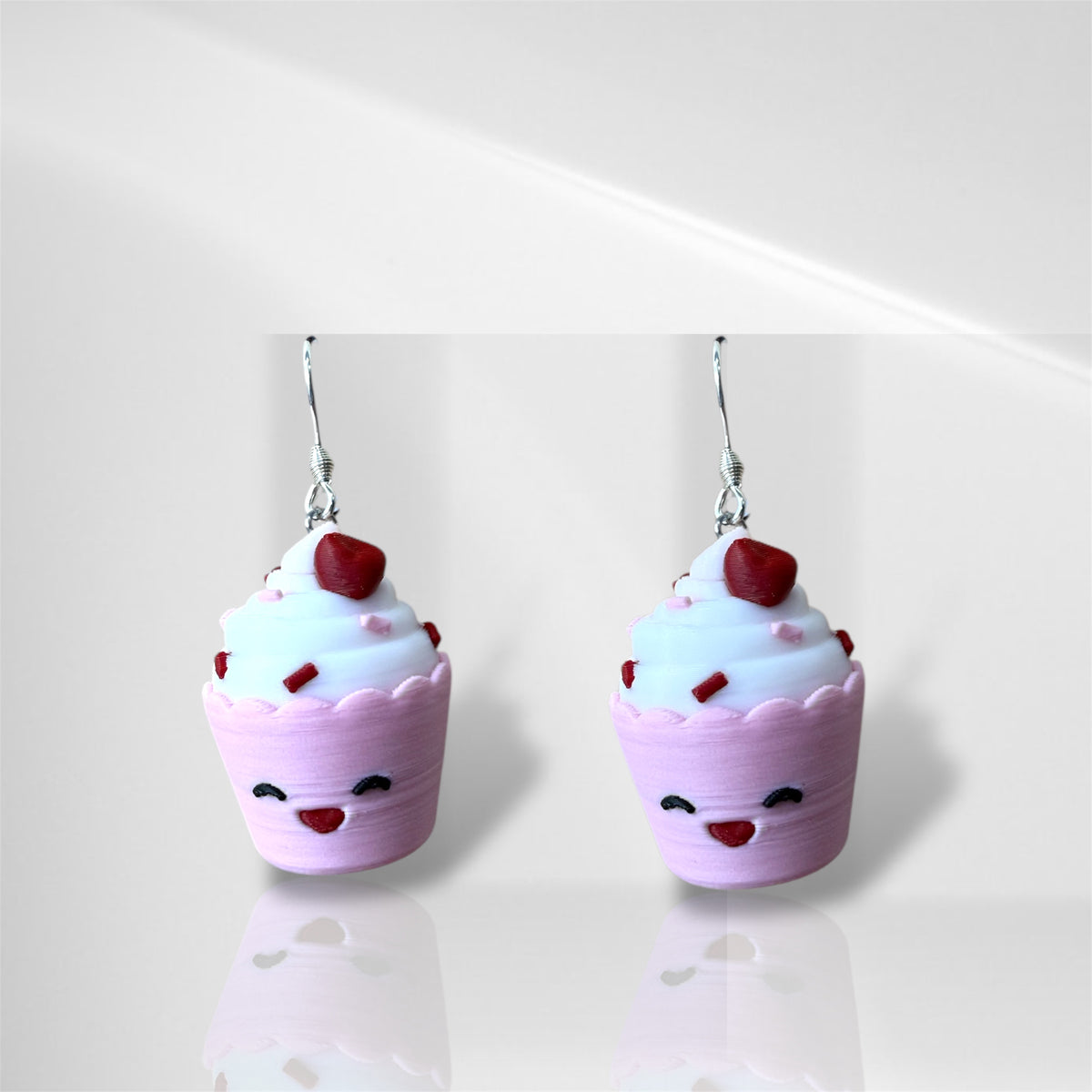 3D Cupcake Dangle Earrings