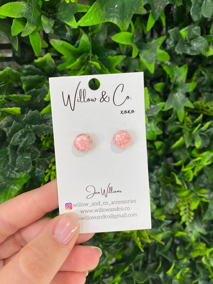 Mini Studs Peach Sorbet