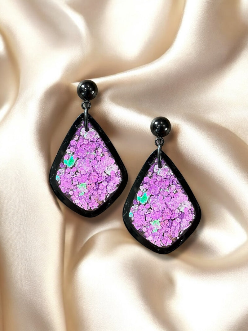 MINI Acrylic Frame Dangle Purple Berry