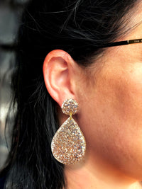 Large Dangle Vintage Champagne