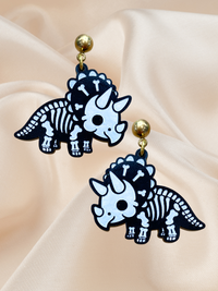 Halloween Bone-O-Ceratops  Skeleton Dangle