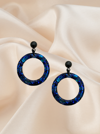 MIDI Hoop Dangle Sapphire