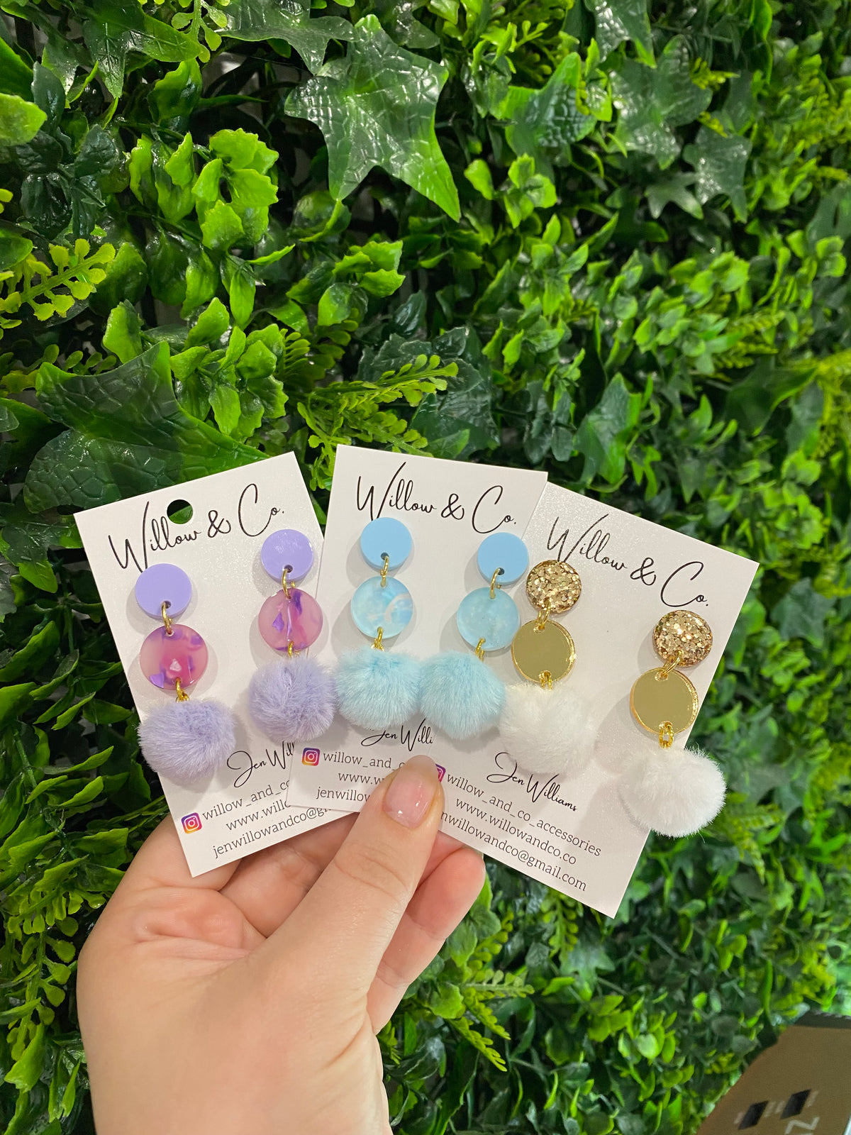 Large Bluebell Cloud Drop Dangle