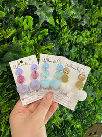 Large Bluebell Cloud Drop Dangle