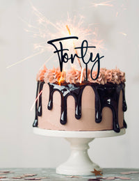 Forty Cake Topper
