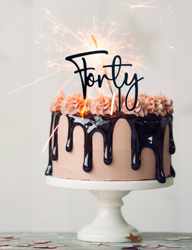 Forty Cake Topper