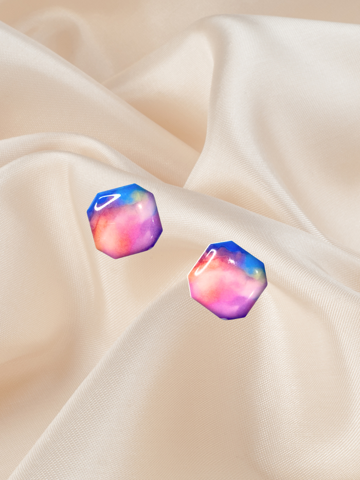 1.3 Octagon Studs Daydream Bloom