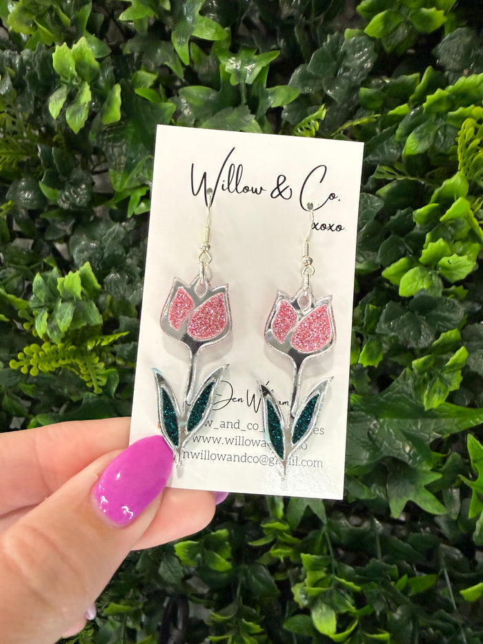 LARGE Frame Tulip Fine Pink