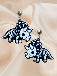 Halloween Bone-O-Ceratops  Skeleton Dangle