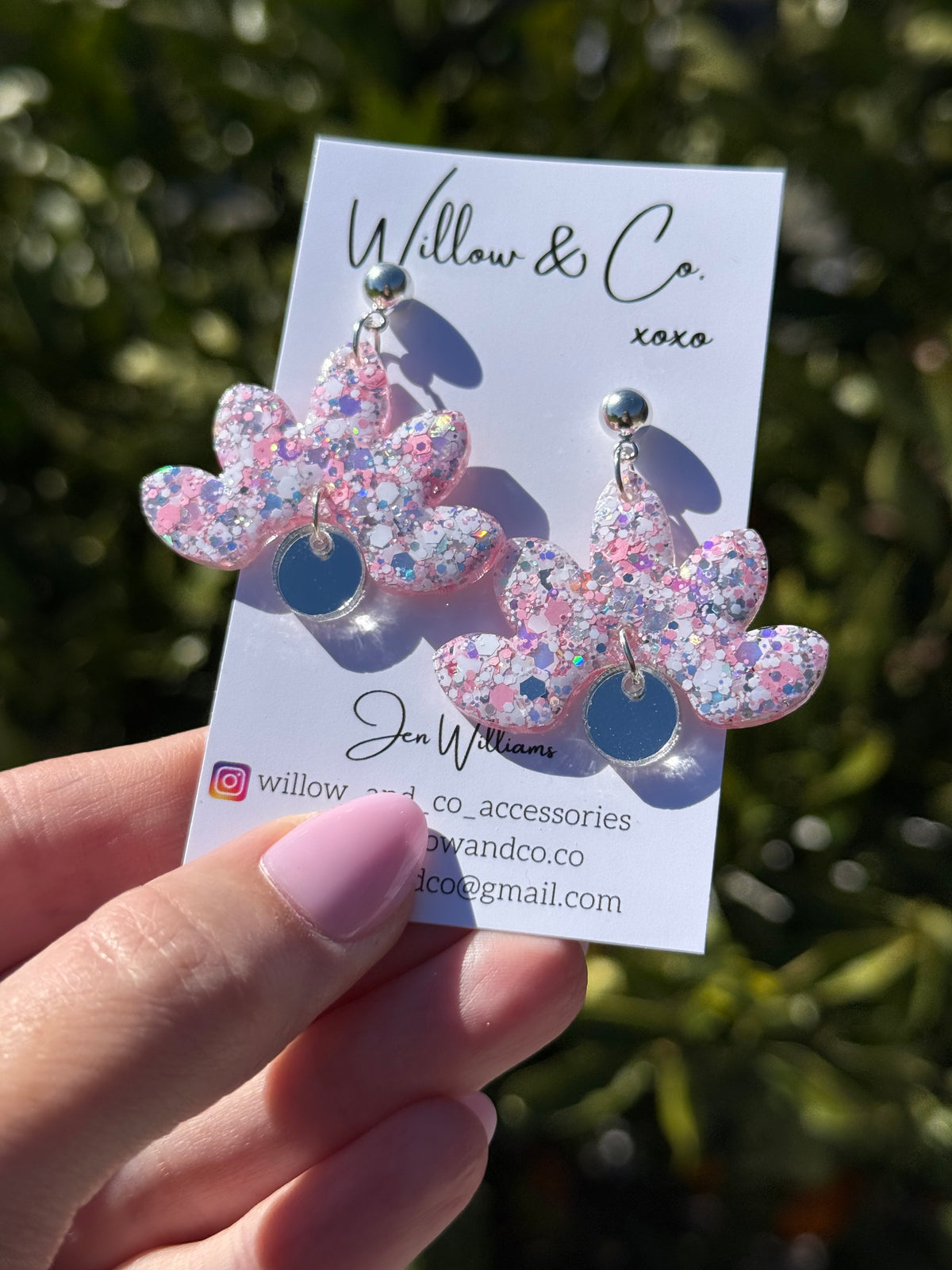 MIDI Floral Dangle Blush Blizzard