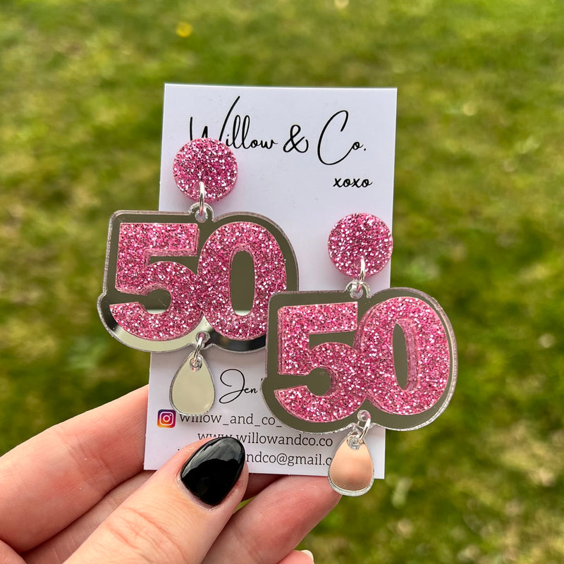 50 XL Birthday Dangles
