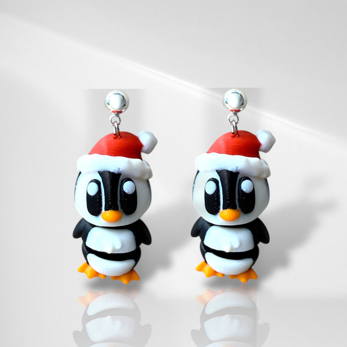 3D Festive Penguin Dangles