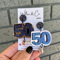 50 XL Birthday Dangles