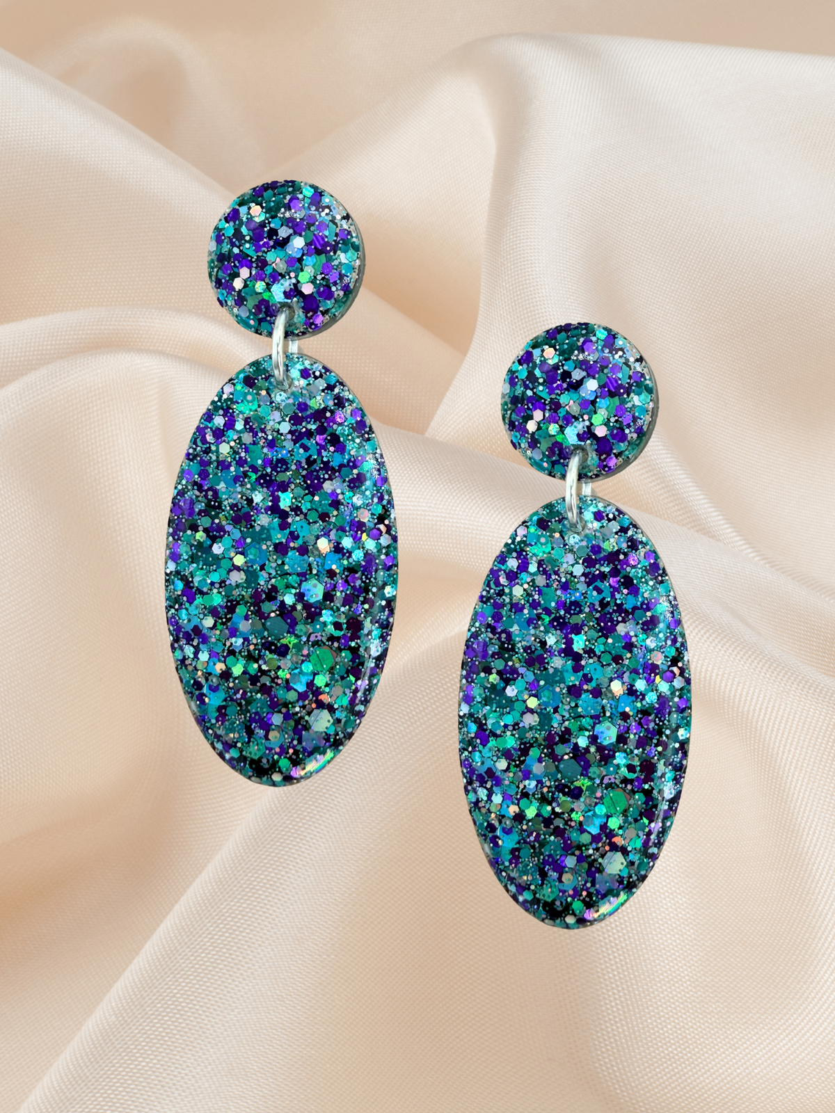 Large Oval Dangle Mystical Mermaid