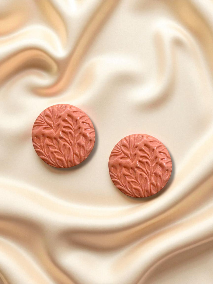 2cm Clay Stud Peachy Grove