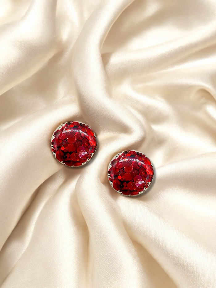 1.5cm Studs Ruby