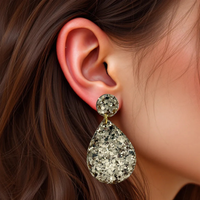 ✨ Luminous Gold + Luxe Leopard Dangle Duo – Now with BONUS Mini Studs