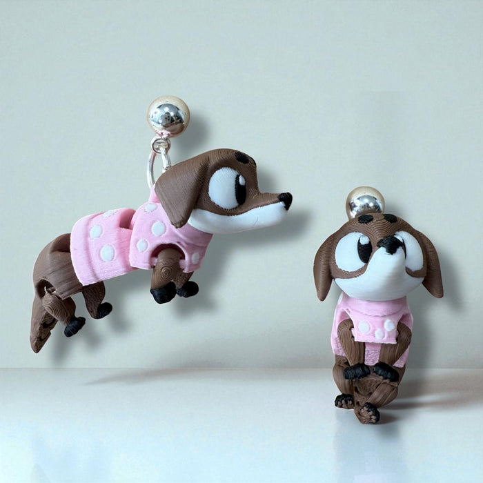 3D Dachshund Dangle