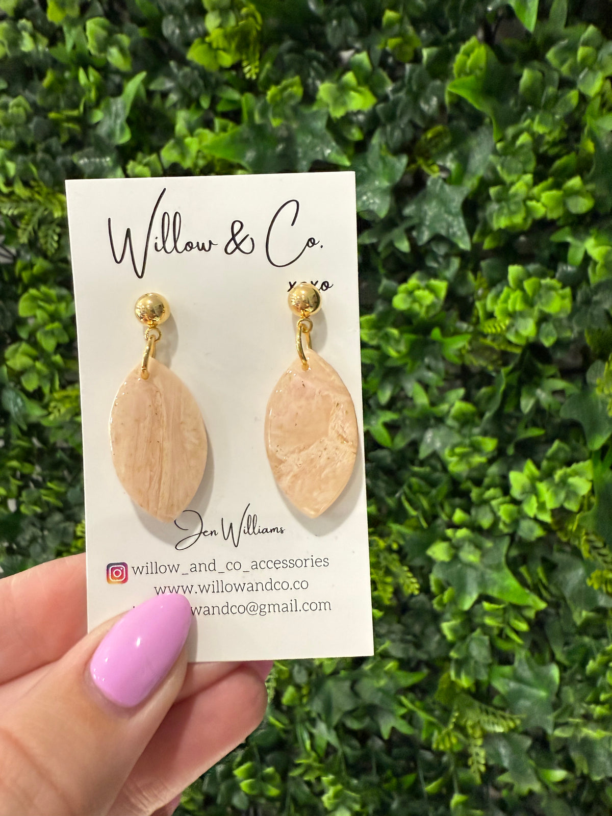 MIDI Clay Dangle Blush Sand