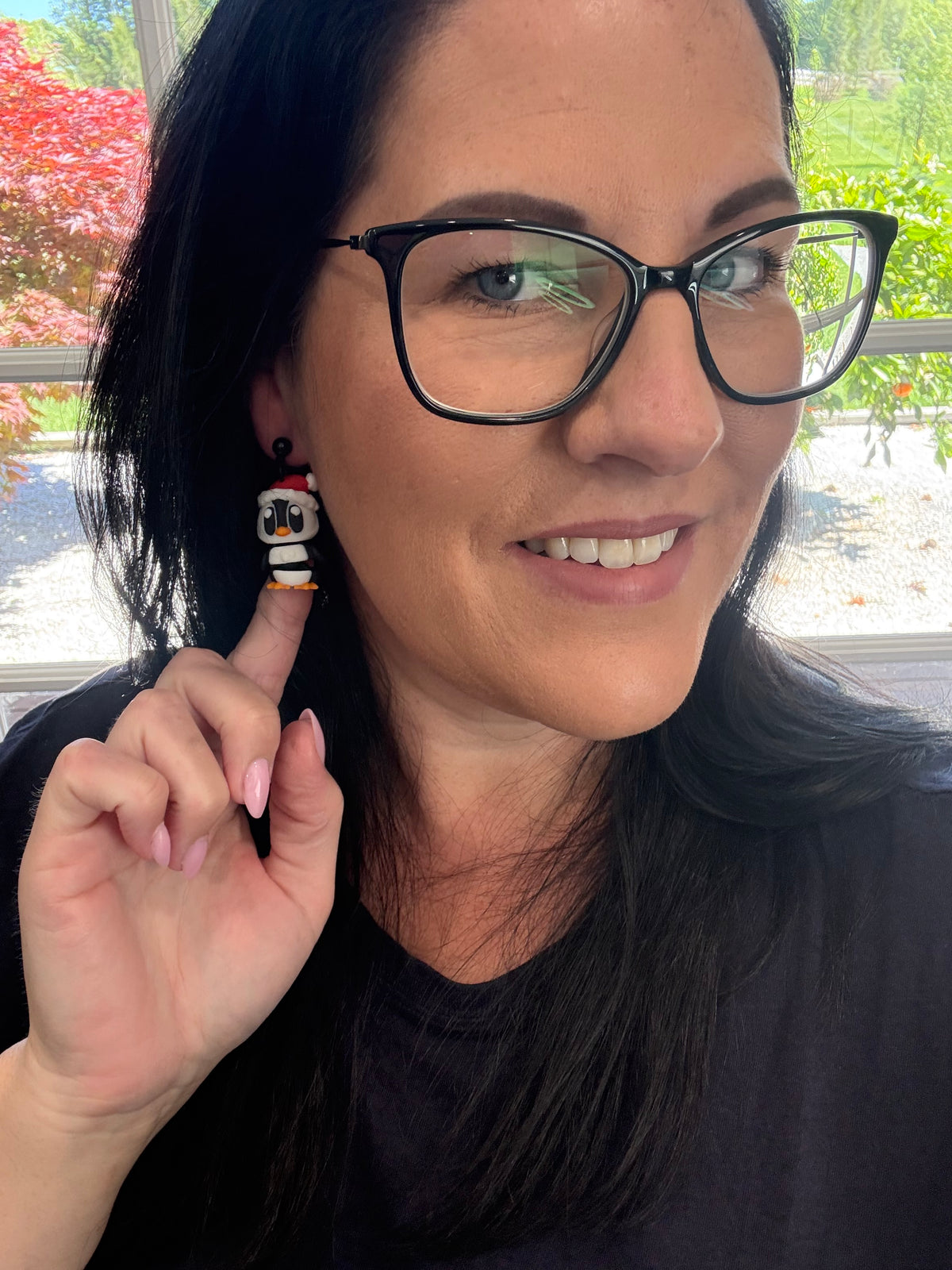 3D Festive Penguin Dangles