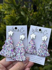 XL Christmas tree dangle Frosted Lilac