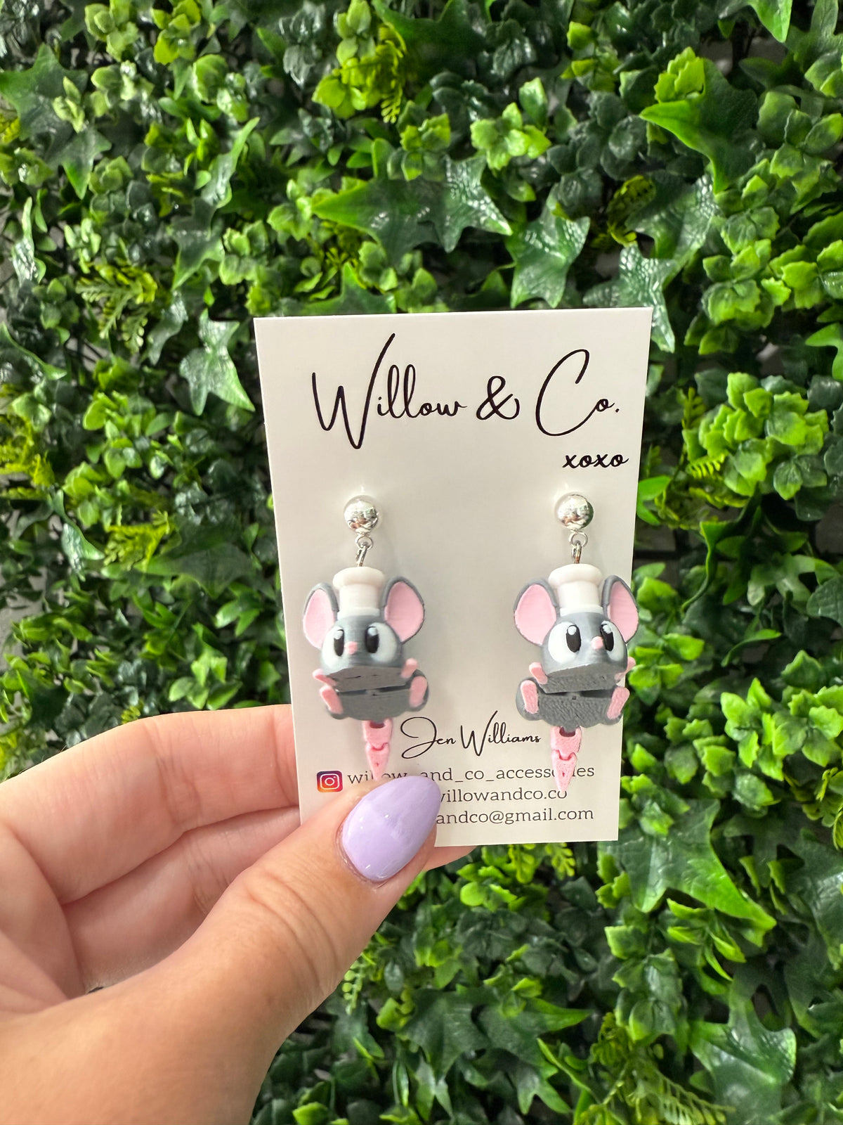 3D Chef Mouse Dangles