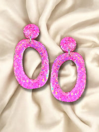 LARGE Organic Hoop Dangle Dream Lover