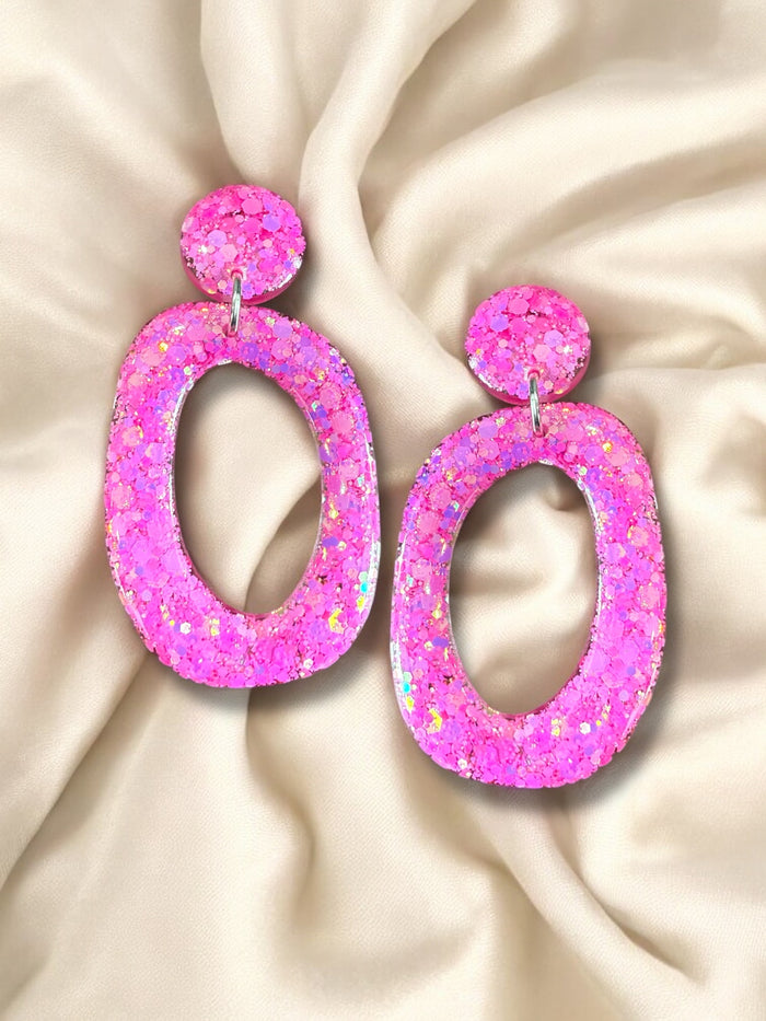 LARGE Organic Hoop Dangle Dream Lover
