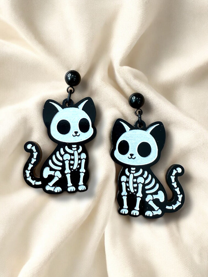 LARGE Skele-Cat Dangle