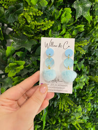 Large Bluebell Cloud Drop Dangle