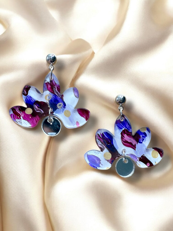 MIDI Floral Hand painted Dangle