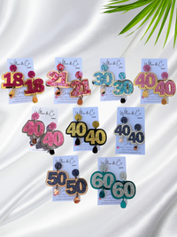 60 XL Birthday Dangles