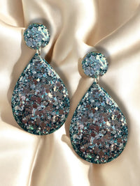 Large Dangle SeaFoam Glow