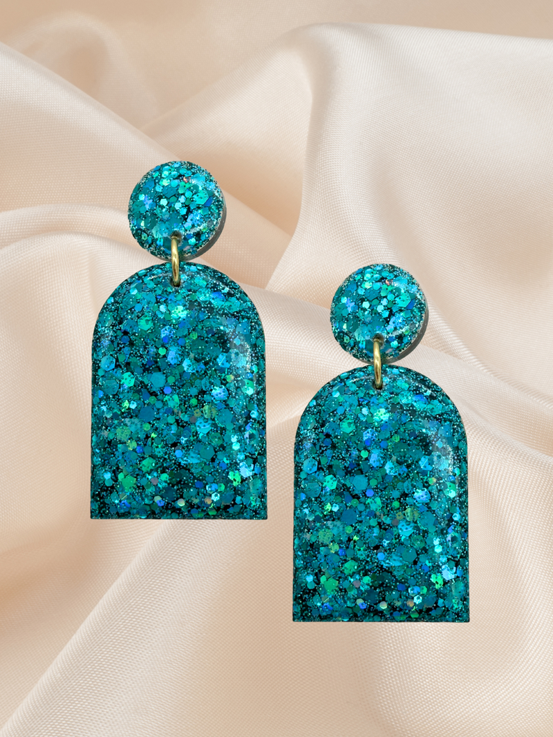 Long Arch Dangle Turquoise Tide