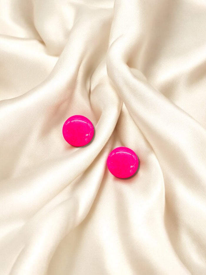 MINI Studs Hot Pink Pop