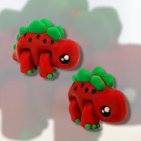 Watermelon Stegosaurus Fidget Pal