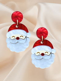 Happy Santa acrylic dangles