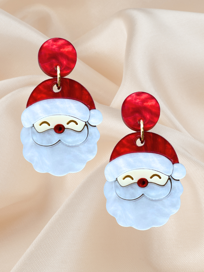 Happy Santa acrylic dangles