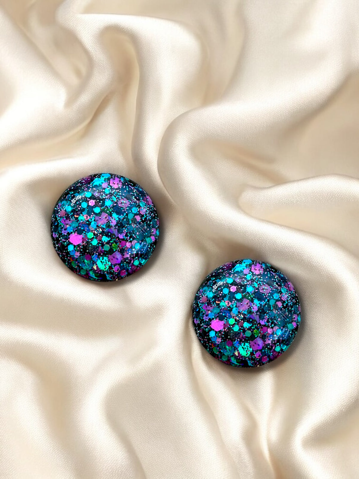 2cm Studs Moonlight Mirage
