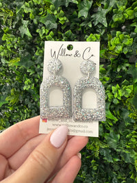 Large Dangle Arch Sterling Sparkle
