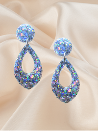 Large Feature Teardrop Kaleidoscope Silver