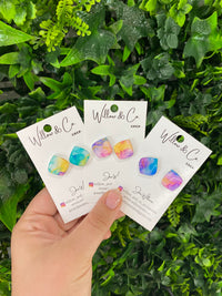 1.8 Teardrop Stud Watercolour Wonderland