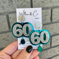 60 XL Birthday Dangles