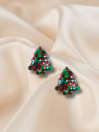 2cm Christmas Tree Studs Traditional Trim